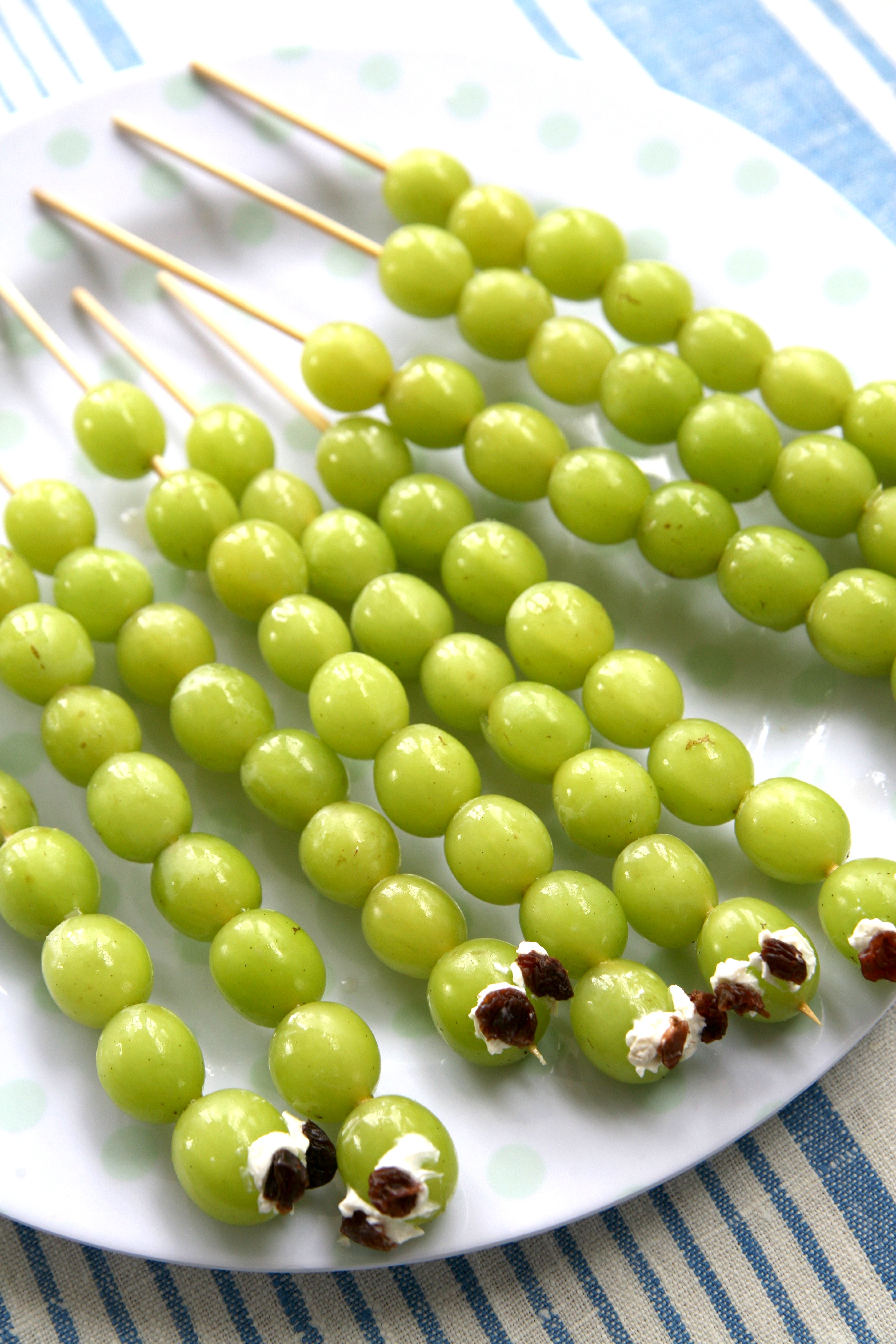 Caterpillars on a stick.