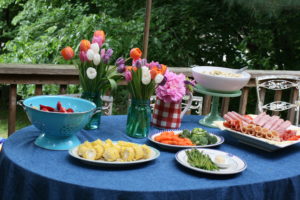 Shop for what's freshes, great produce cuts down on prep time.