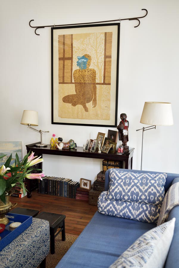 Invest in an important piece, like a rug or art work.