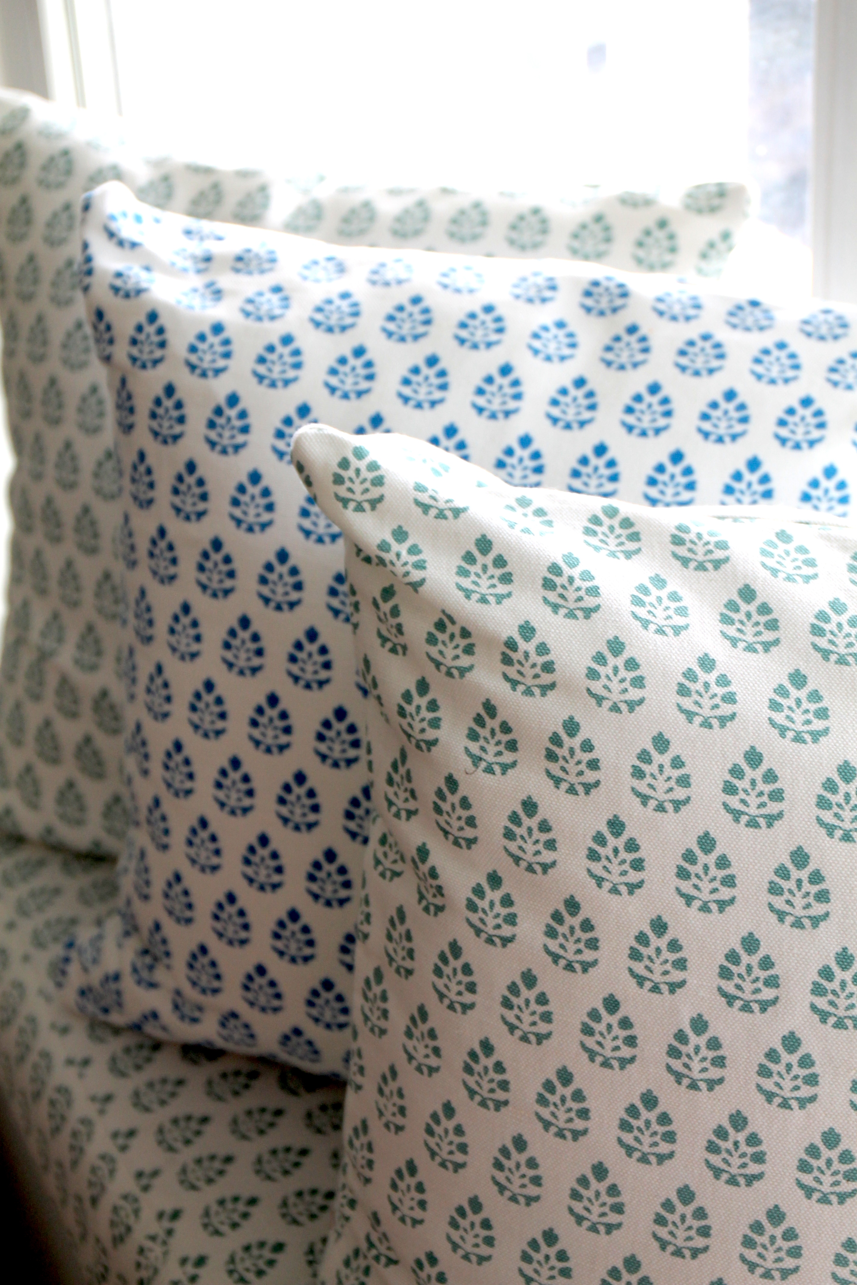 Upholstered pillows allow you to control the design. 