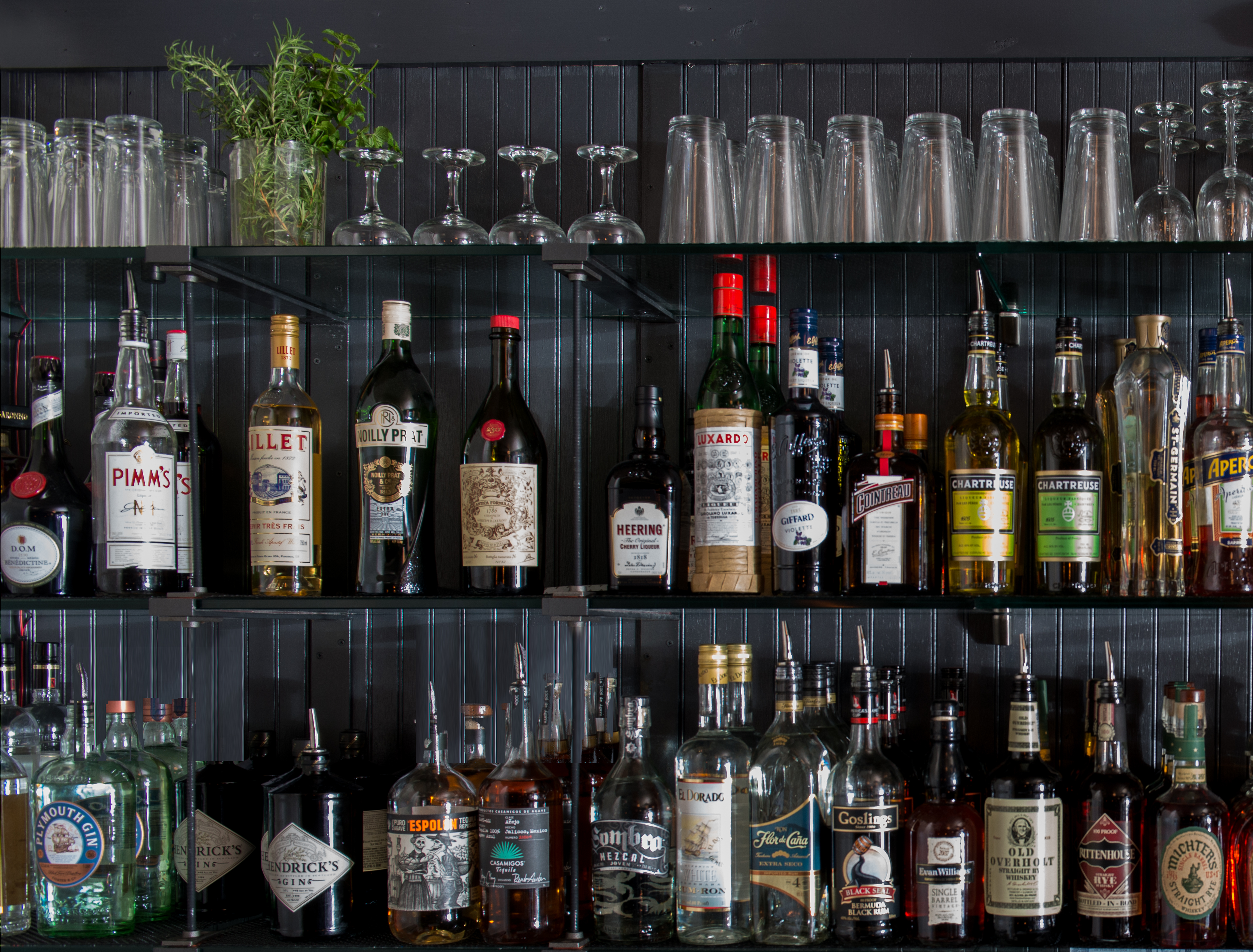 The bar offers such drinks as the John Henry and Big Queen.