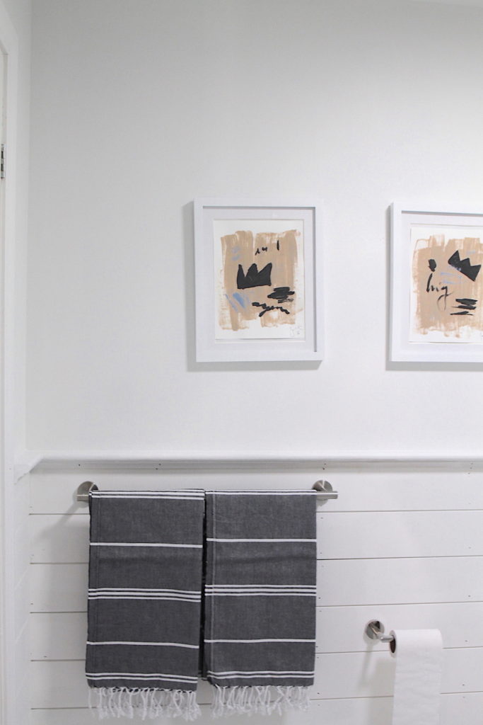 Turkish towels in bathroom