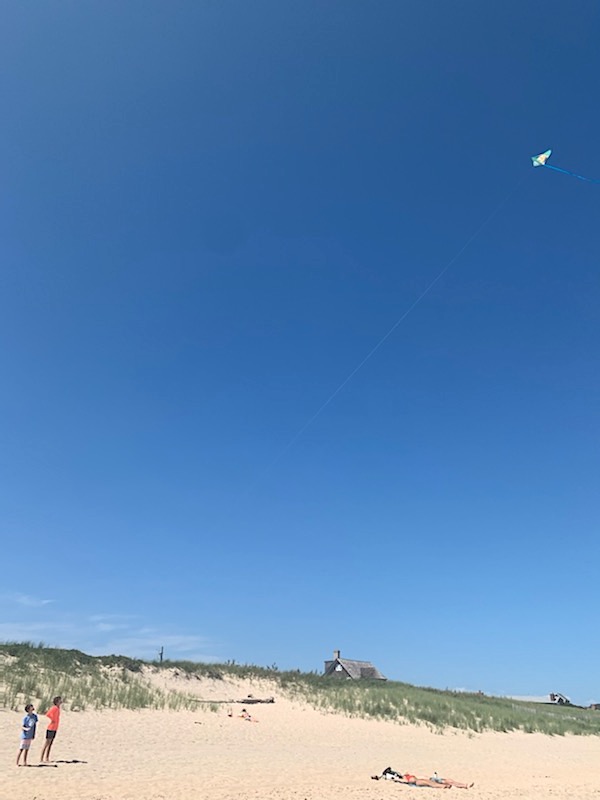 Flying a kite