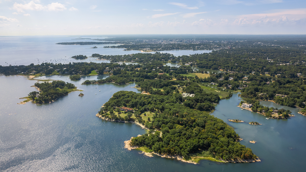 Great Island, aerial view